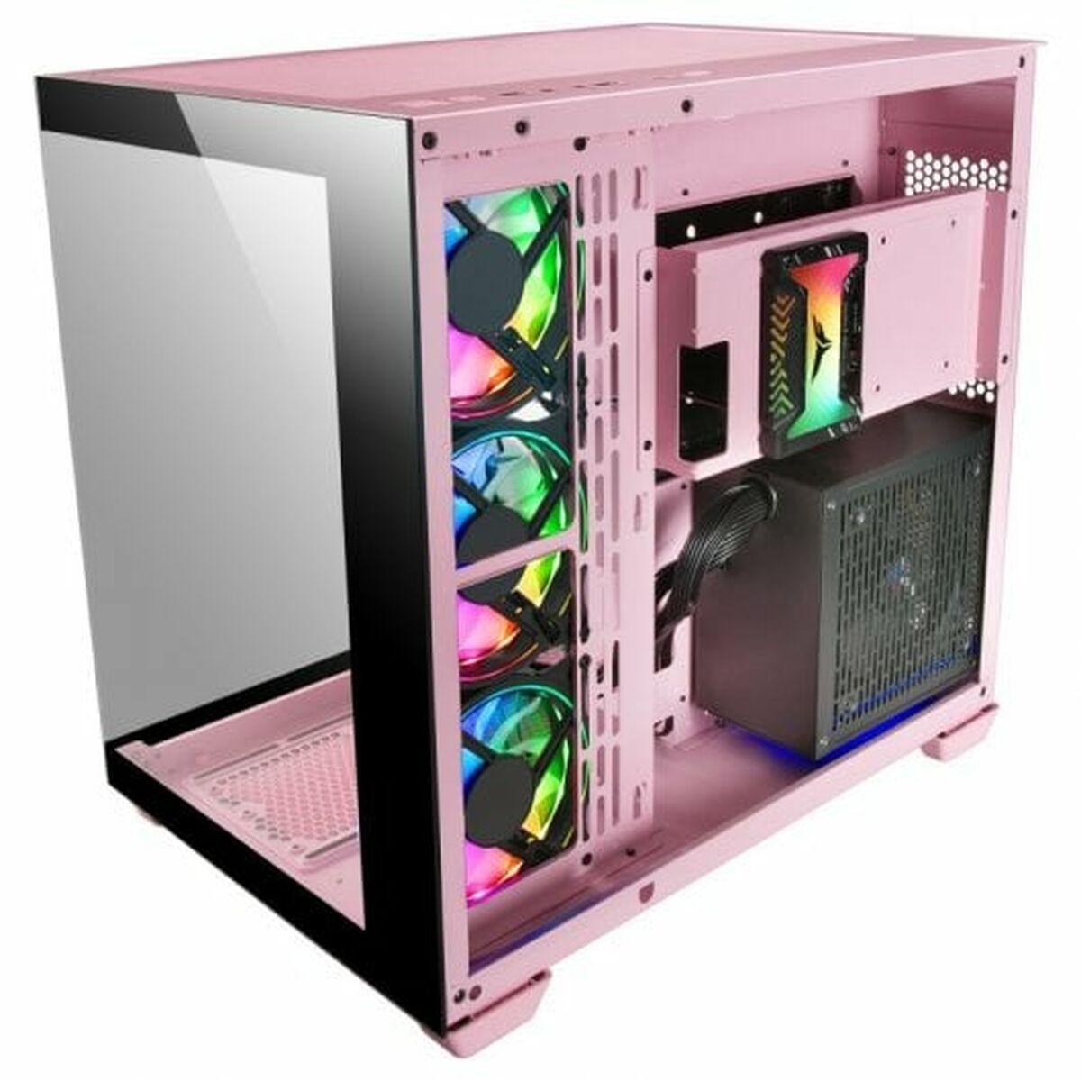 Caja Semitorre ATX Mars Gaming MCV4 Rosa