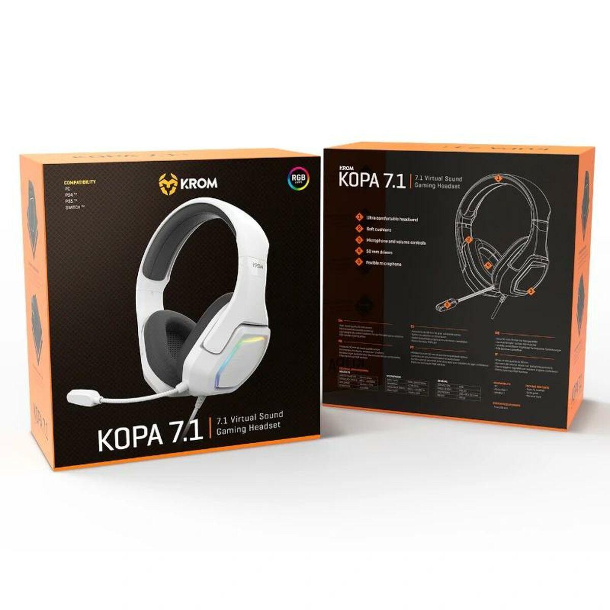 Auriculares con Micrófono Gaming Krom KOPA