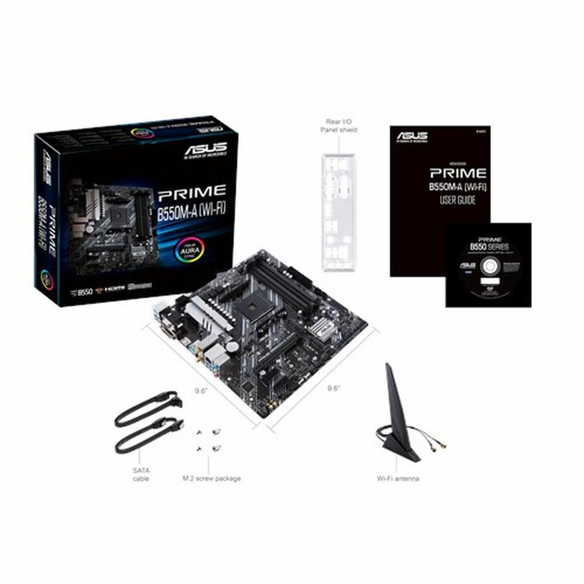 Placa Base Asus PRIME B550M-A mATX AM4     AMD AM4 AMD B550 AMD