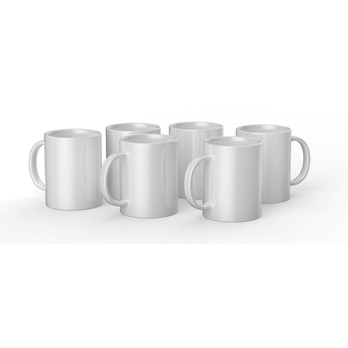 Taza Personalizable para Plotter de corte Cricut CERAMIC Blanco (6 Unidades)