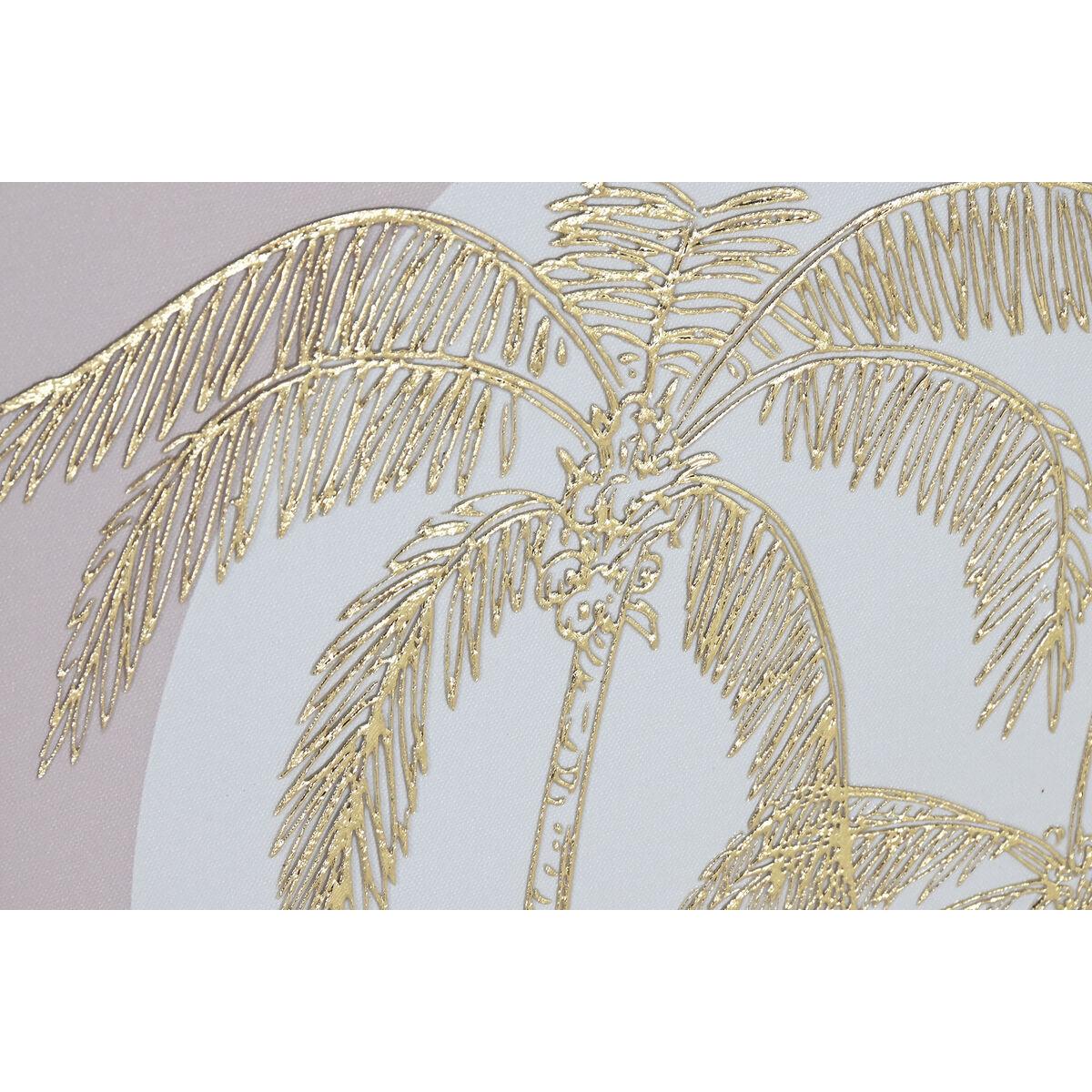 Cuadro Home ESPRIT Blanco Beige Palmeras Escandinavo 45 x 2,2 x 60 cm (2 Unidades)