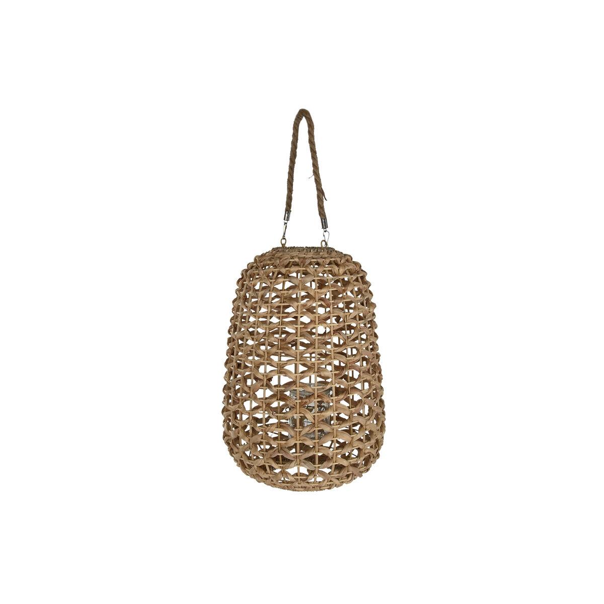 Portavelas Home ESPRIT Natural Metal 28 x 28 x 42 cm