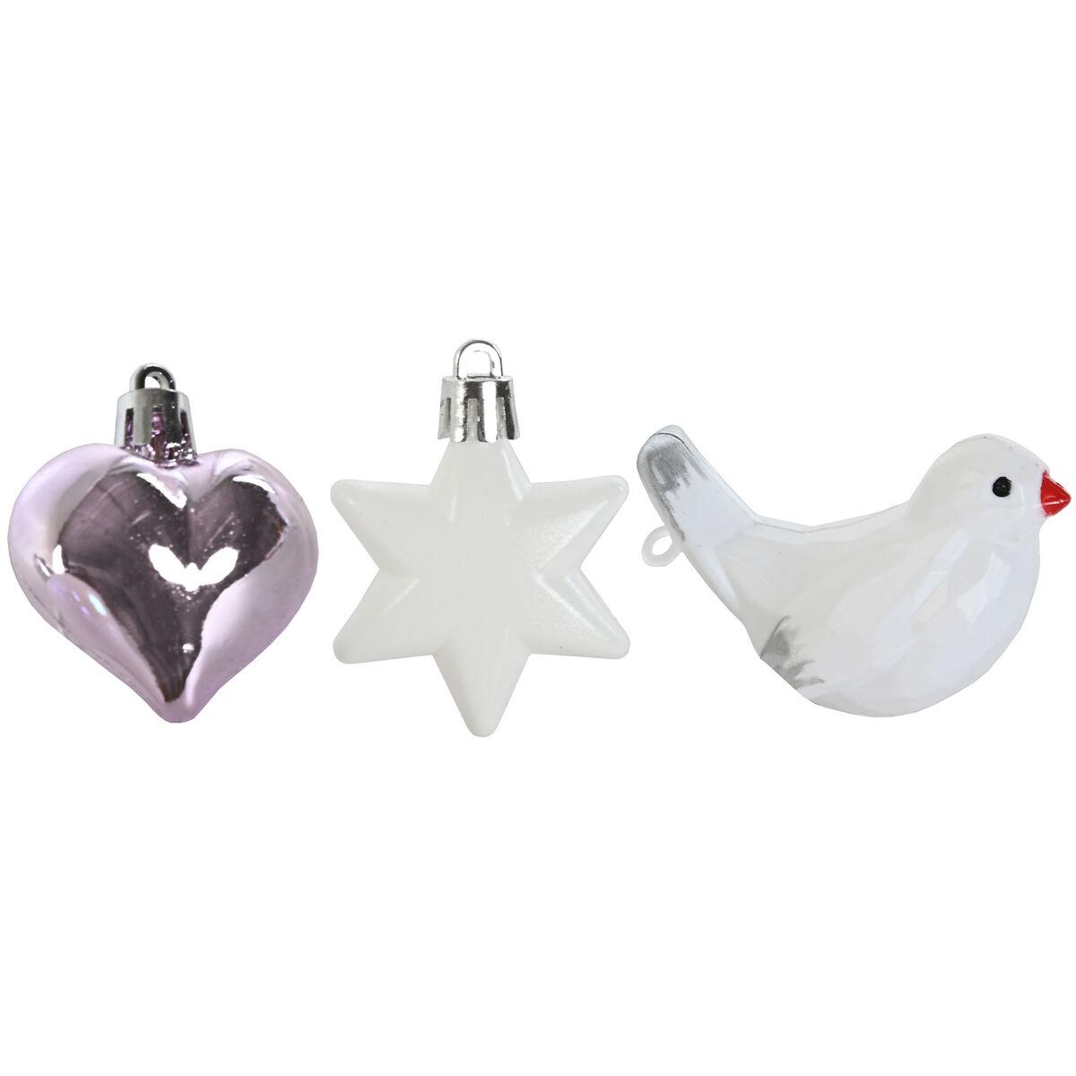 Bolas de Navidad Home ESPRIT Rosa PVC 25 x 6 x 25 cm