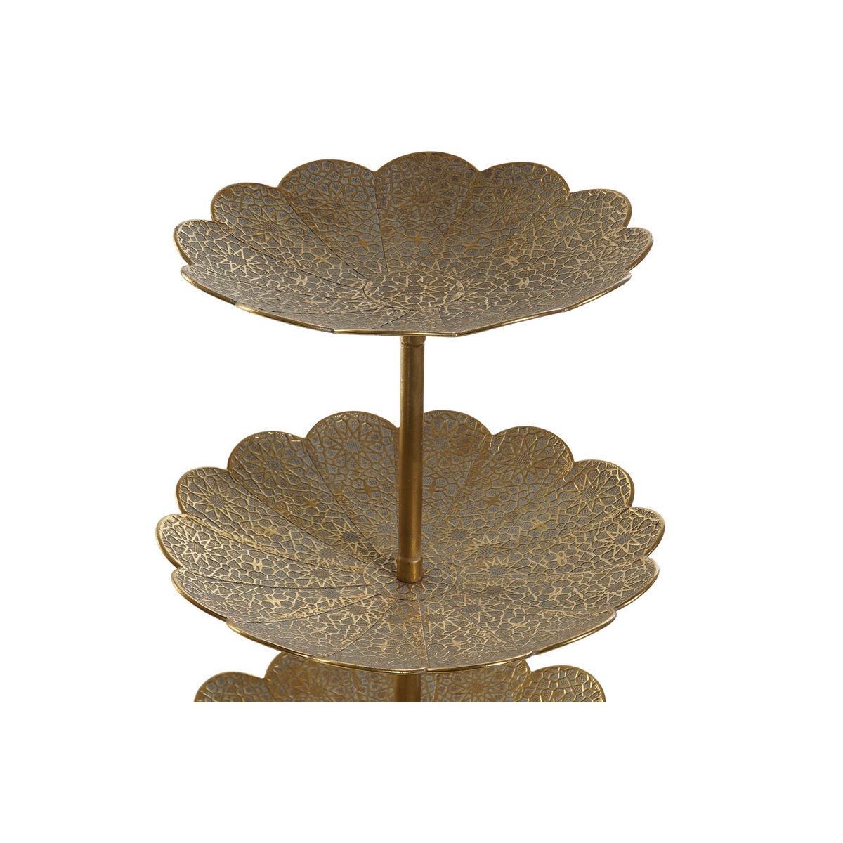 Frutero Home ESPRIT Dorado Metal 50 x 50 x 98 cm