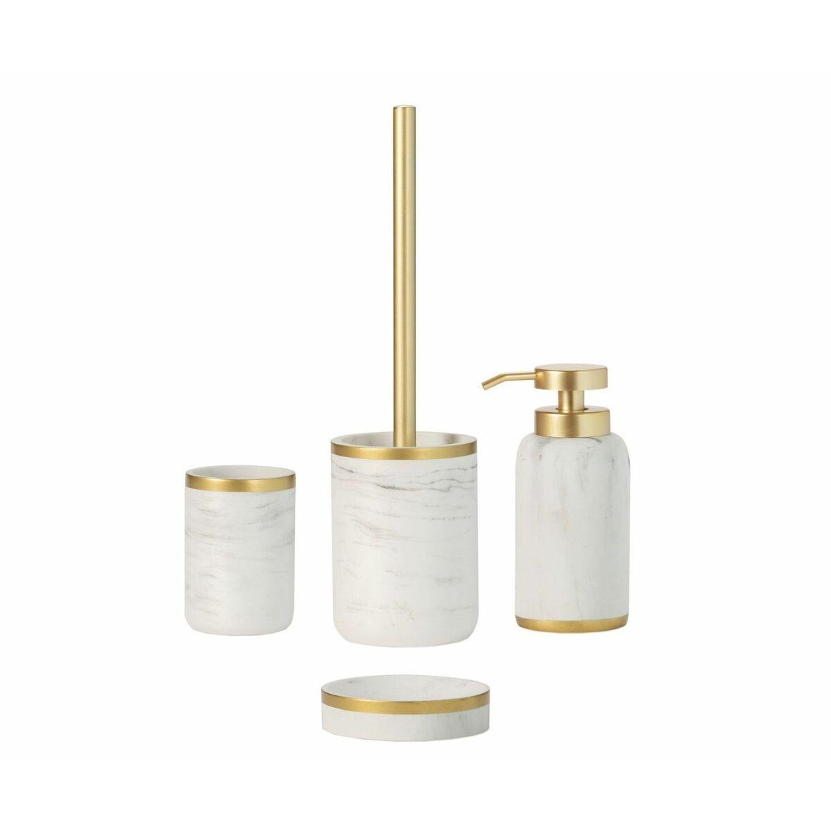 Jabonera Alexandra House Living Blanco Poliresina 11 x 3 x 11 cm