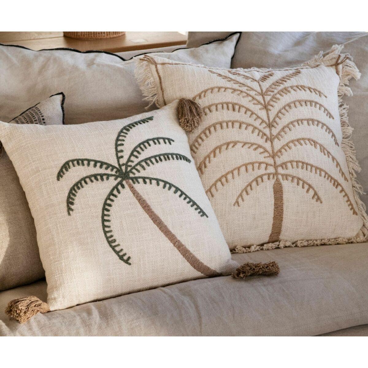 Cojín Alexandra House Living PALM Verde Beige 50 x 1 x 50 cm
