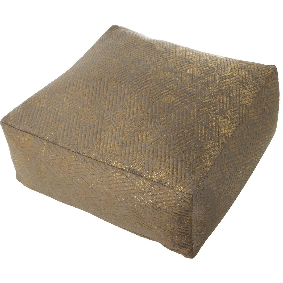 Puff Alexandra House Living Beige Poliéster Textil 60 x 25 x 60 cm