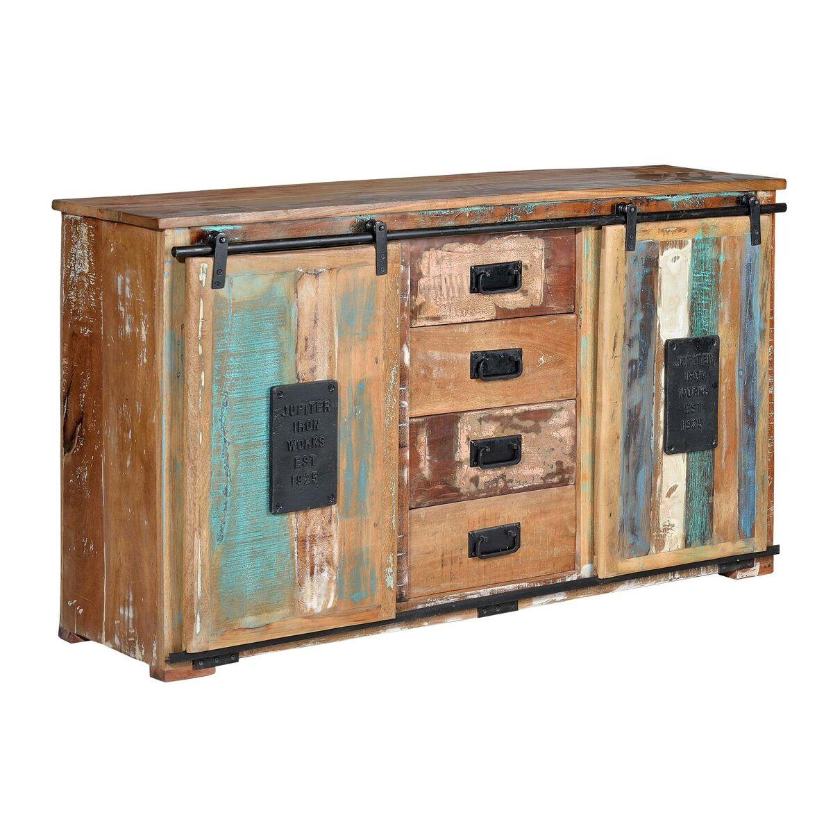 Aparador Alexandra House Living Multicolor Madera Reciclada 130 x 81 x 38 cm