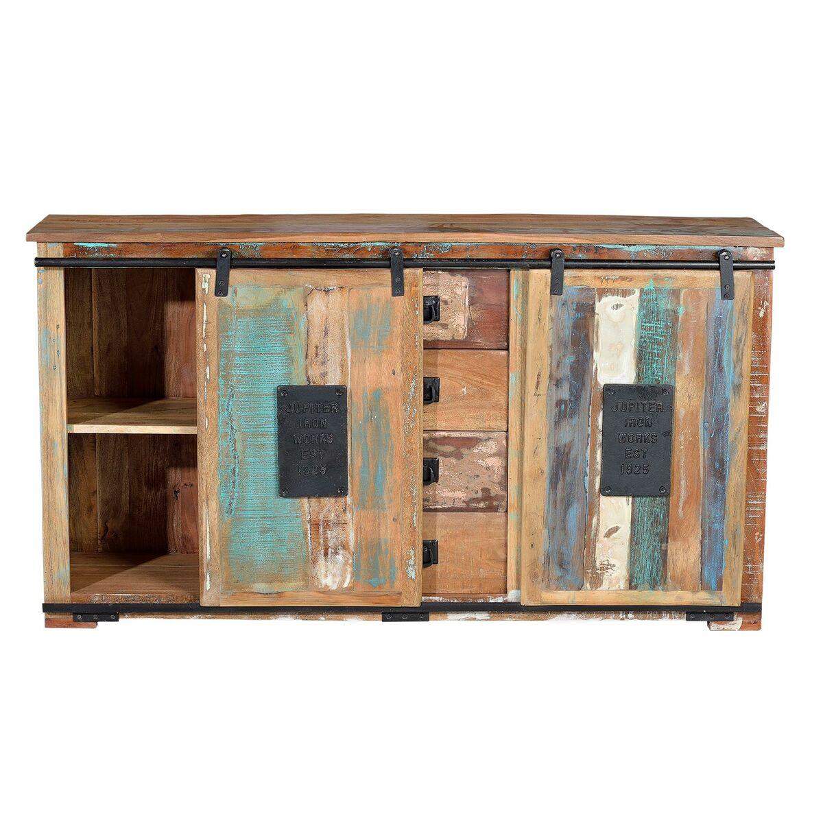 Aparador Alexandra House Living Multicolor Madera Reciclada 130 x 81 x 38 cm