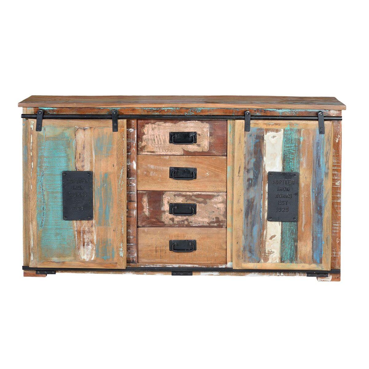 Aparador Alexandra House Living Multicolor Madera Reciclada 130 x 81 x 38 cm