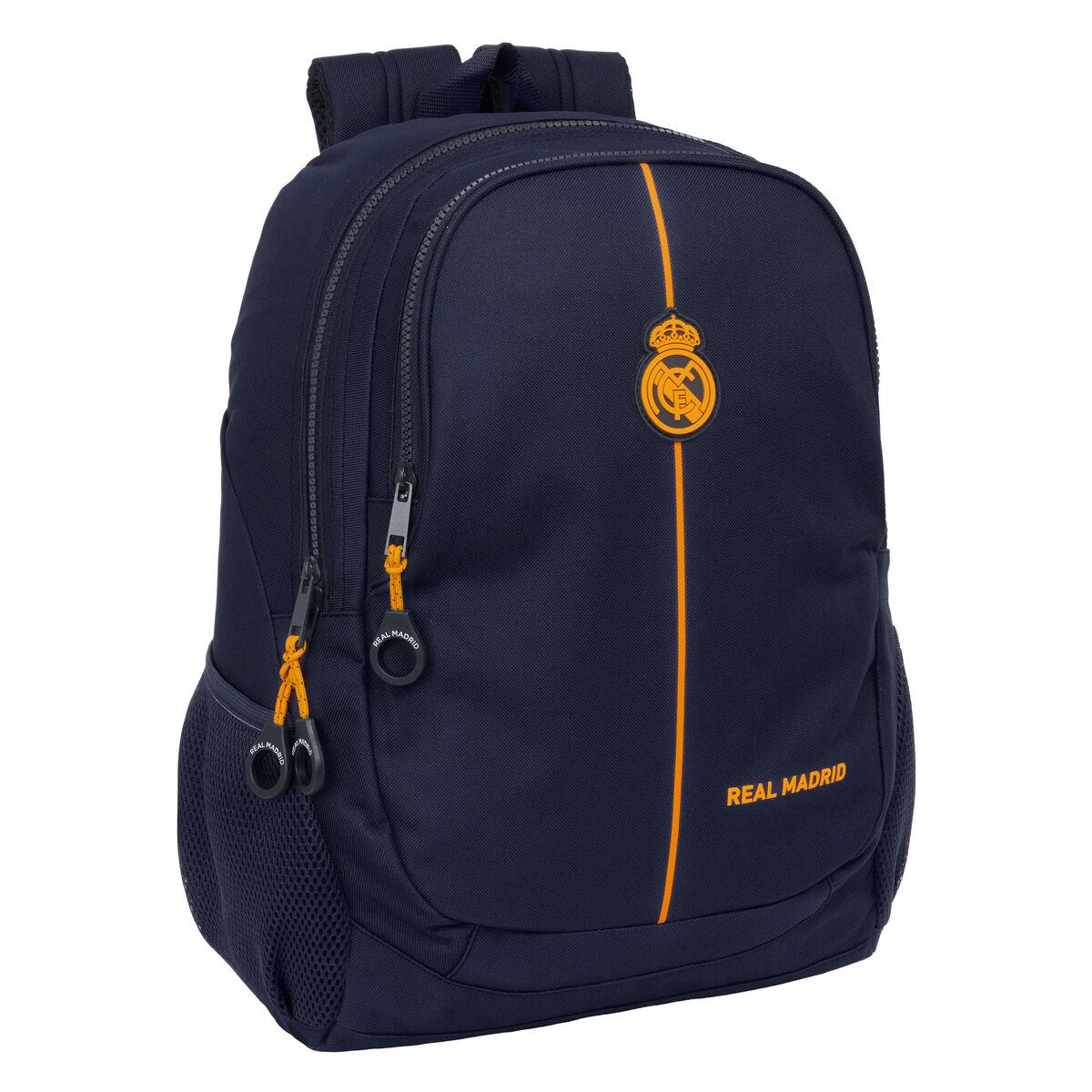 Mochila Escolar Real Madrid C.F. 2nd Kit 24/25 Azul marino 32 x 44 x 16 cm