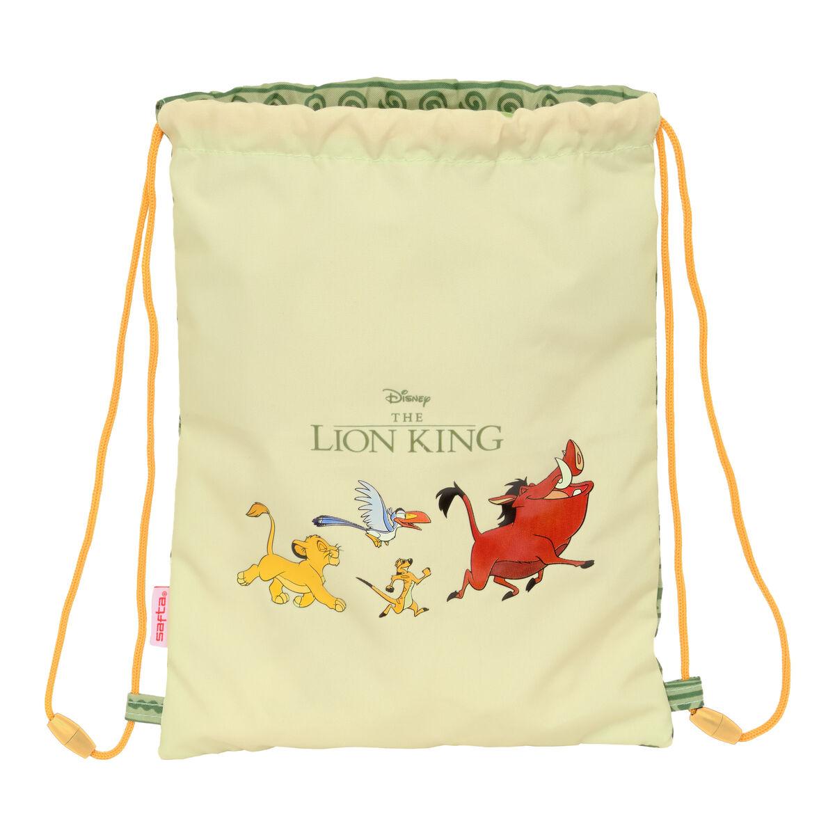 Bolsa Mochila con Cuerdas Mufasa Verde Beige 26 x 34 x 1 cm