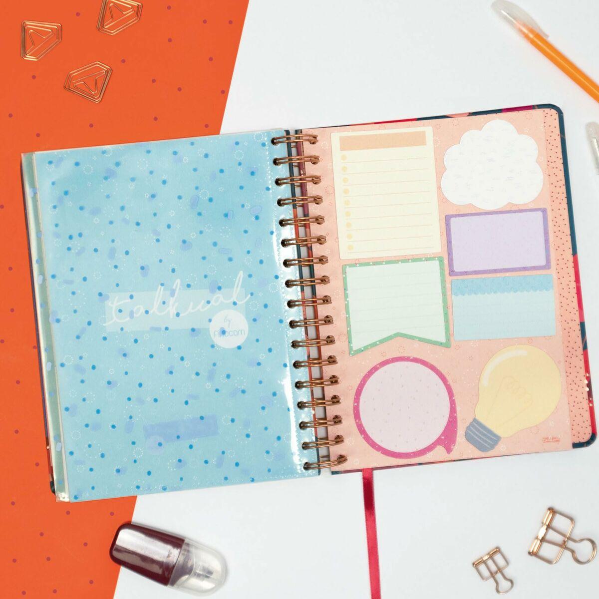 Agenda Finocam Talkual Cuarto 15,5 x 21,7 cm 2025 Flores