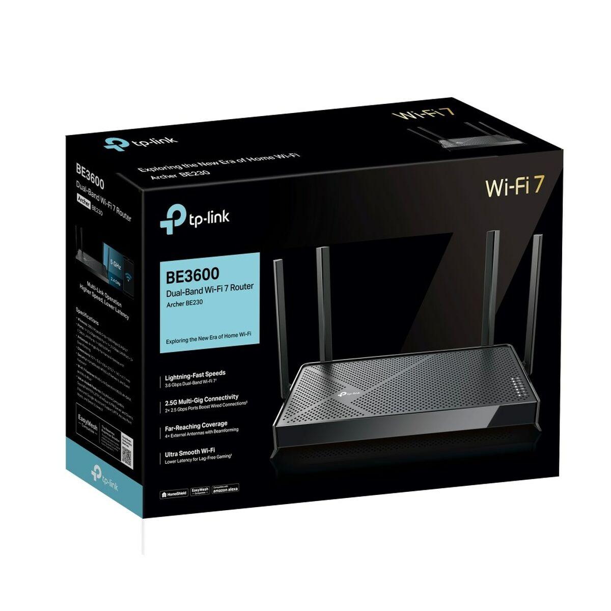 Router TP-Link BE3600 Negro RJ45 Ethernet LAN