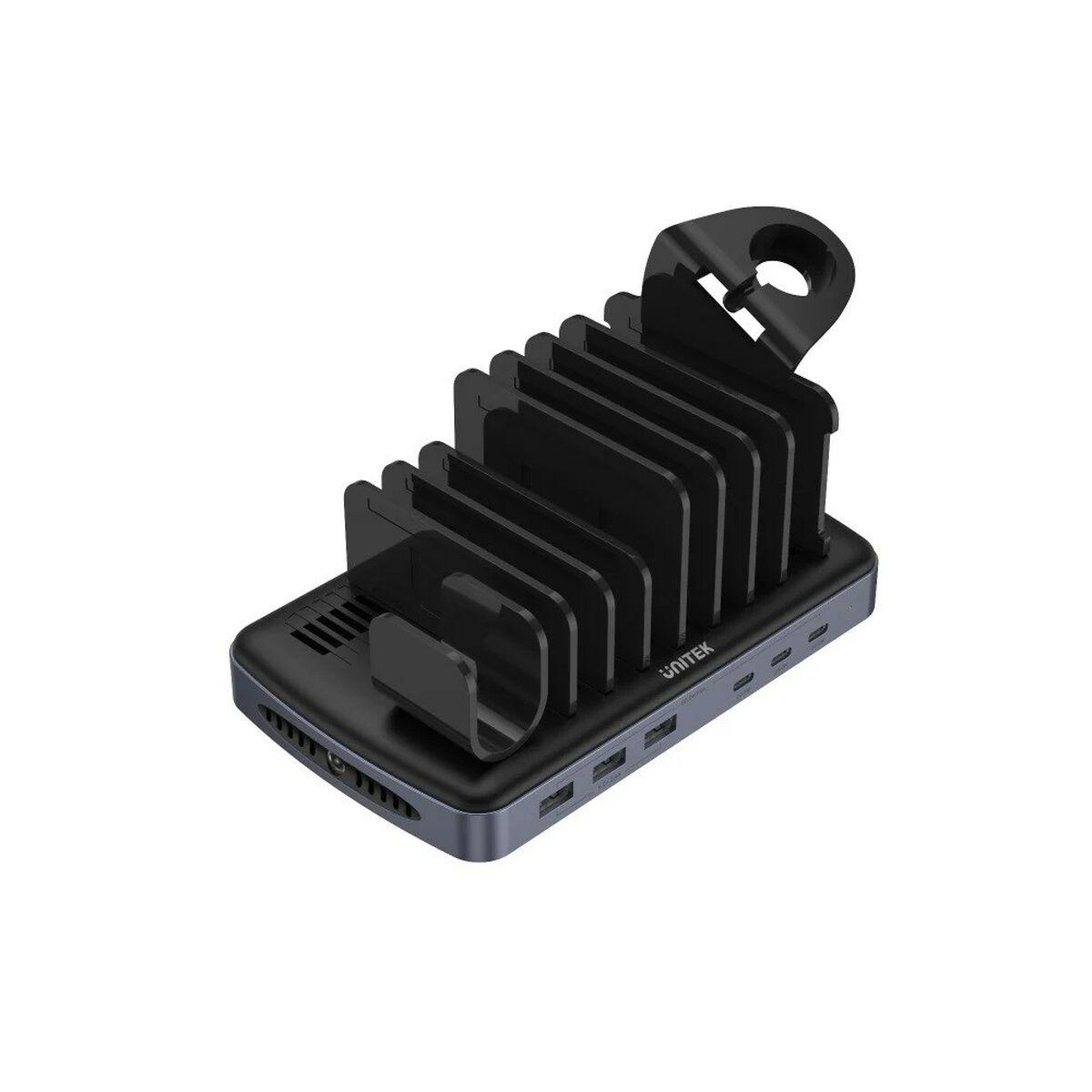 Cargador de Baterías Unitek P1207B Negro Gris