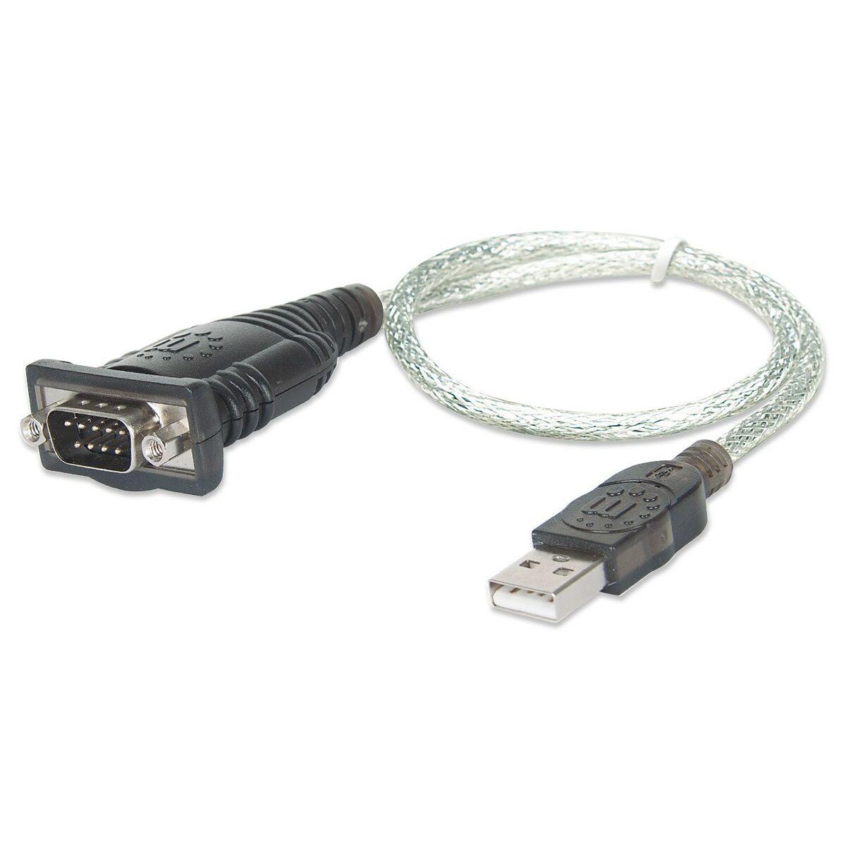 Adaptador USB a Puerto Serie Manhattan 205146 0,45 cm