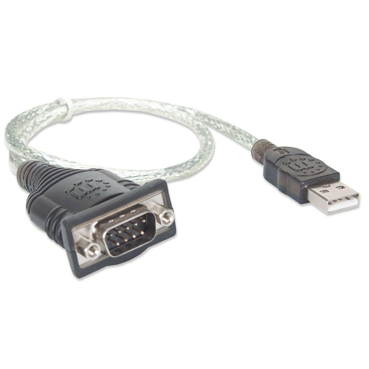 Adaptador USB a Puerto Serie Manhattan 205146 0,45 cm