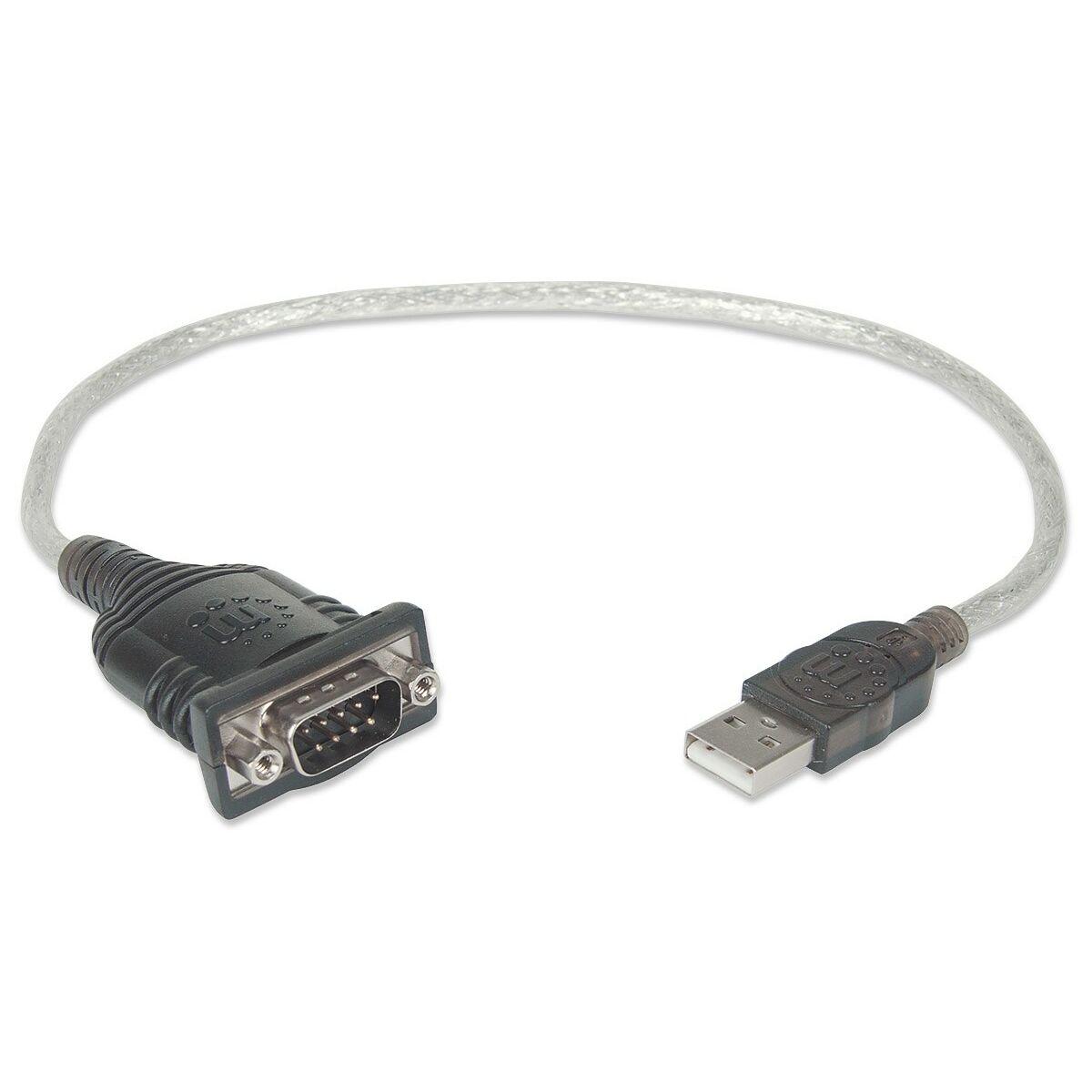 Adaptador USB a Puerto Serie Manhattan 205146 0,45 cm