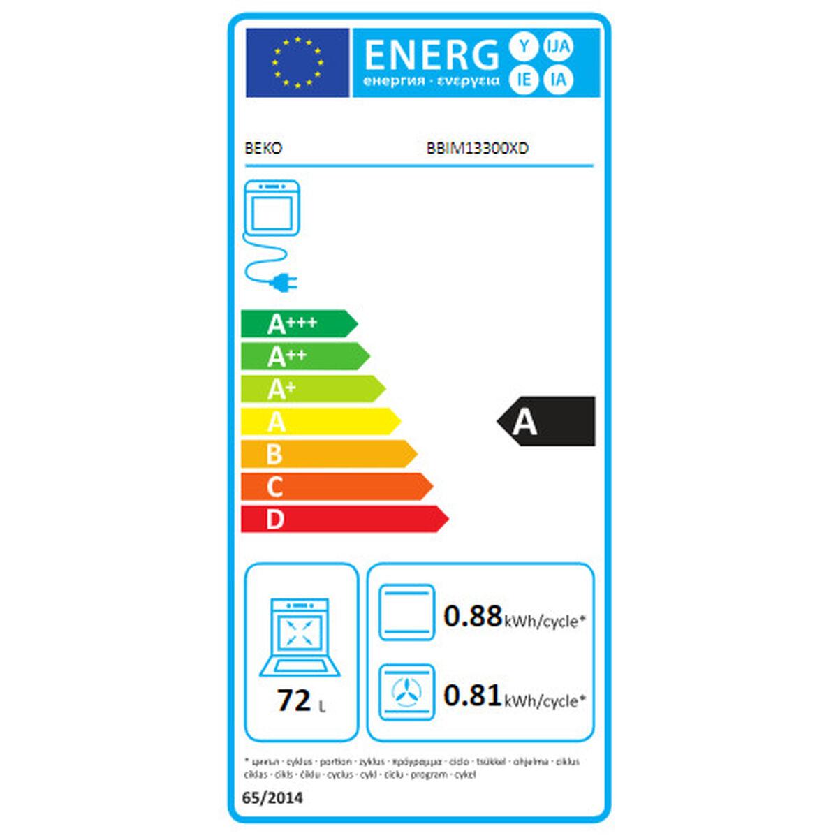Horno Multifunción BEKO BBIM13300XD 2500 W 80 L A Negro (Reacondicionado B)
