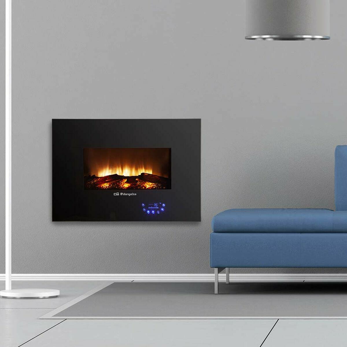 Chimenea Eléctrica Decorativa de Pared Orbegozo CM 8000