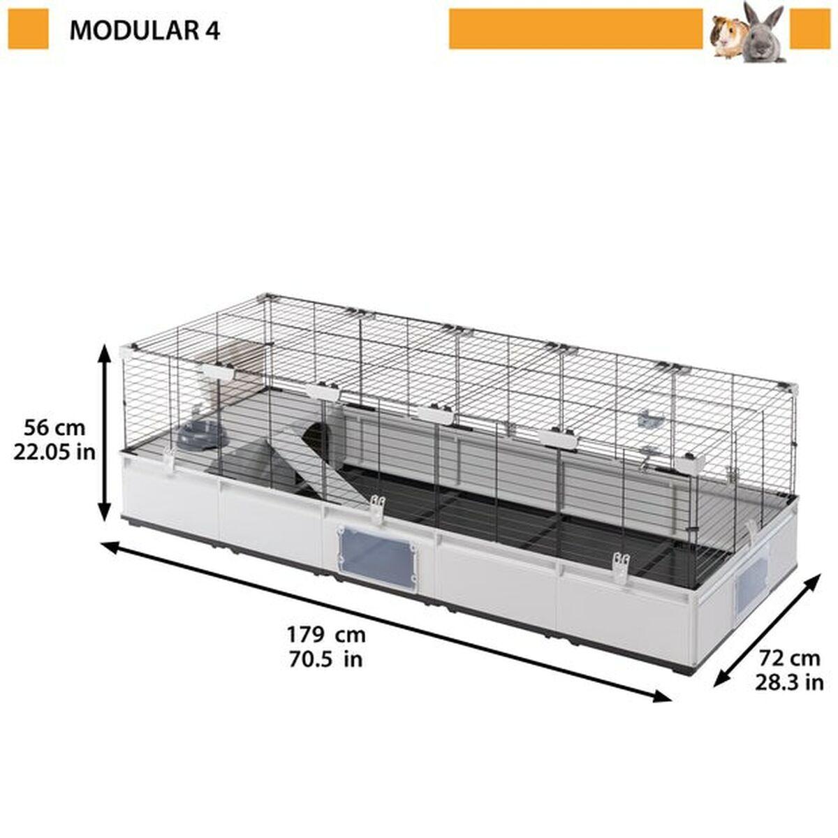 Jaula Ferplast Metal Plástico reciclado 179 x 56 x 72 cm