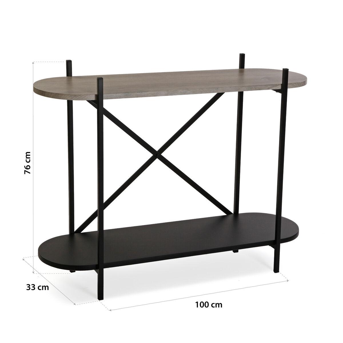 Consola Versa Madison Negro 33 x 76 x 100 cm