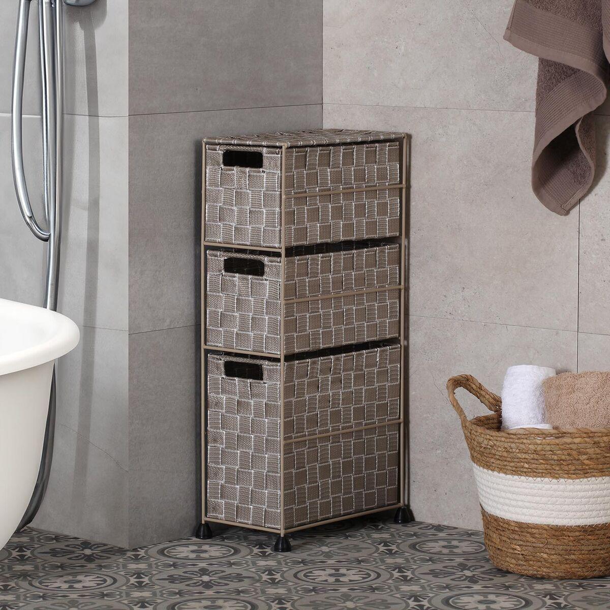 Estantería de Baño Versa Beige 28 x 57 x 15,5 cm