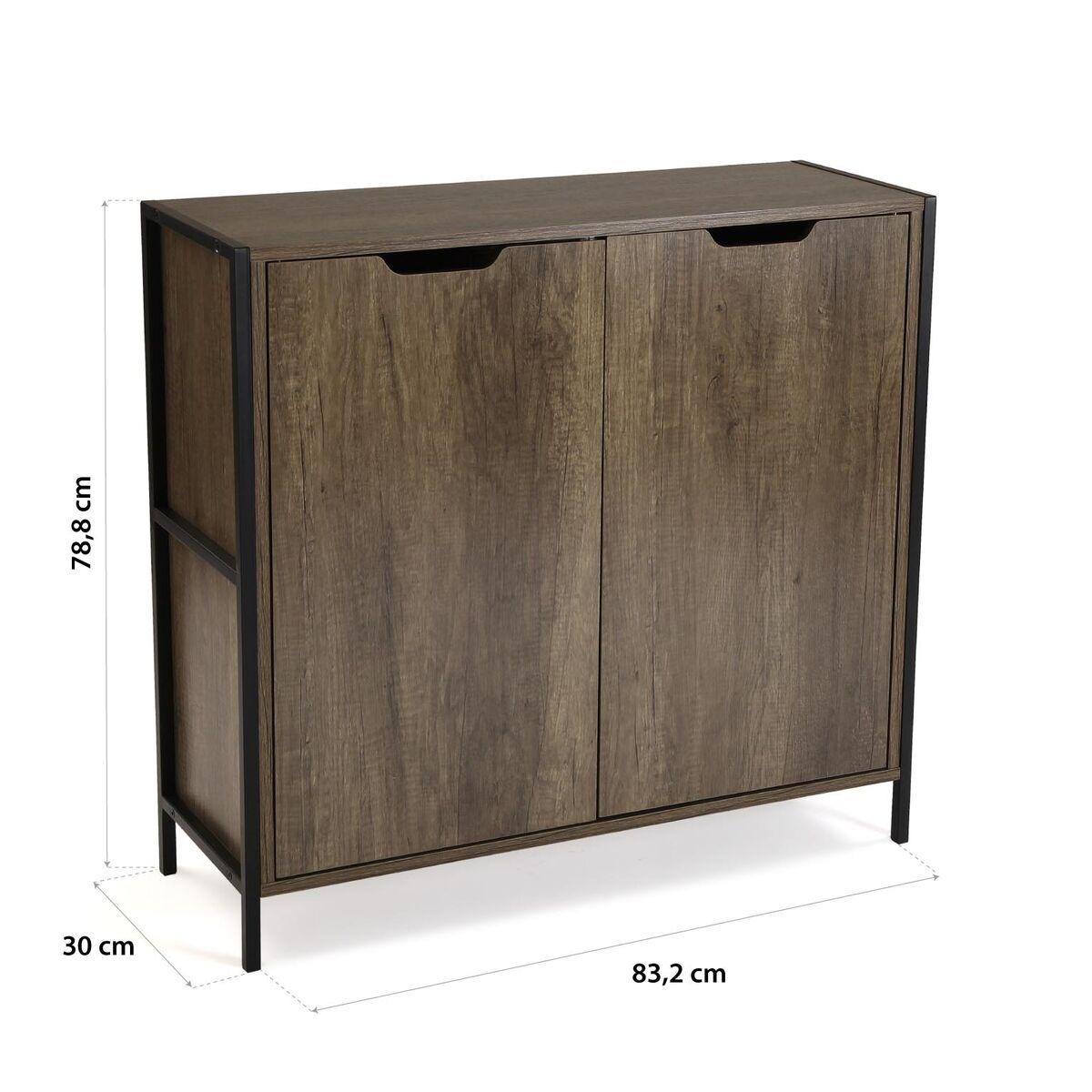 Aparador Versa Lizzy Metal Madera MDF 30 x 78,8 x 83,2 cm