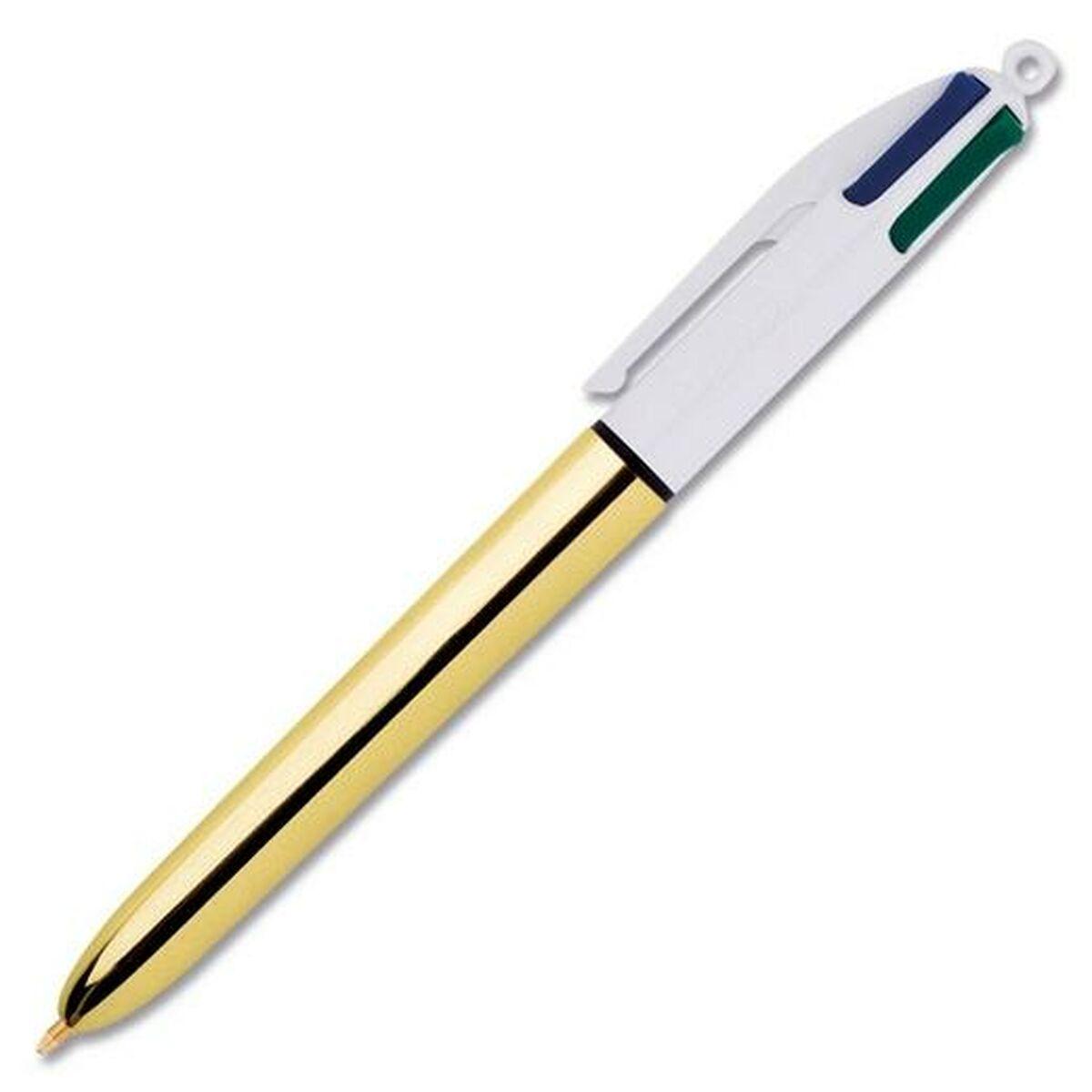 Bolígrafo Bic Dorado 4 colores