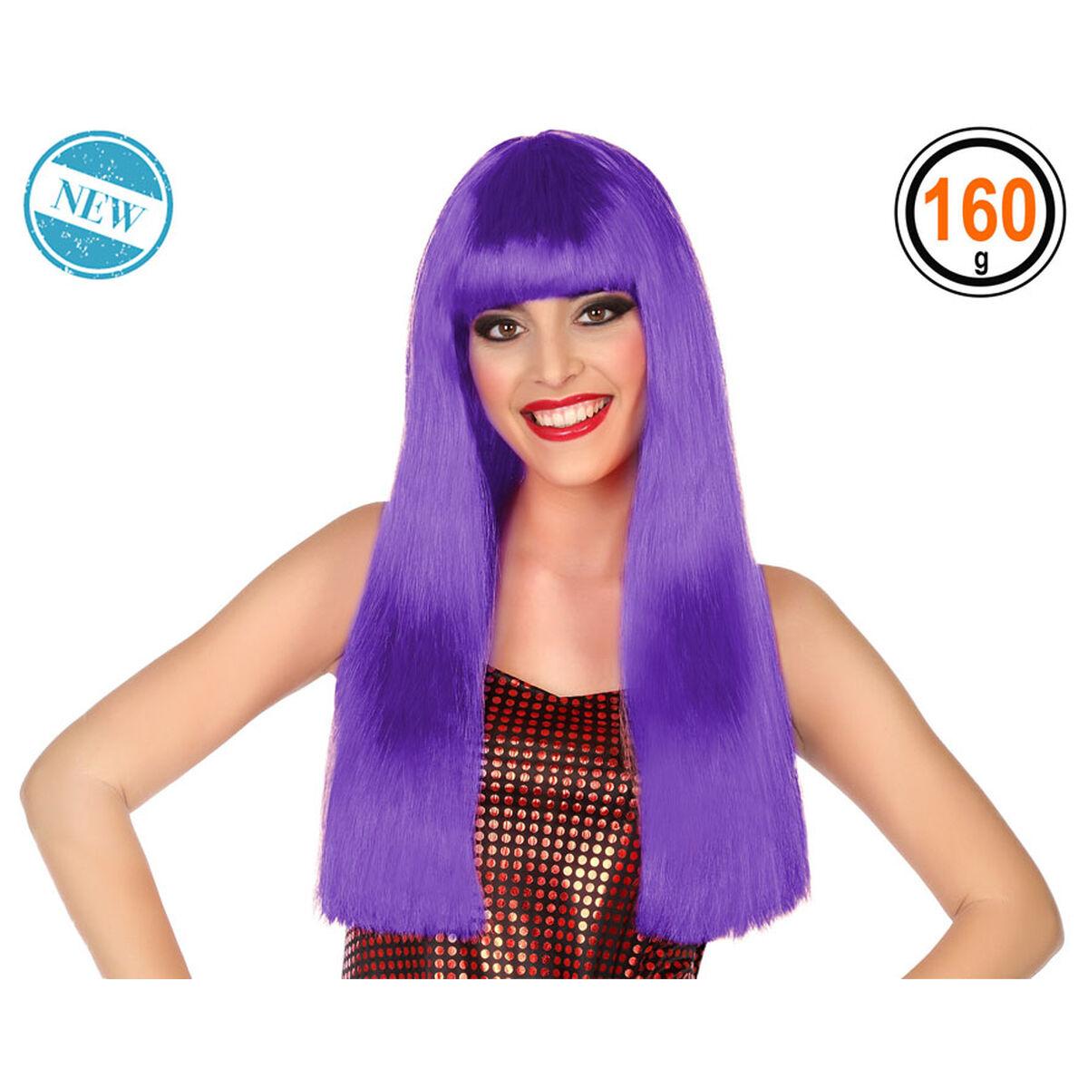 Peluca de Cabello Largo Morado