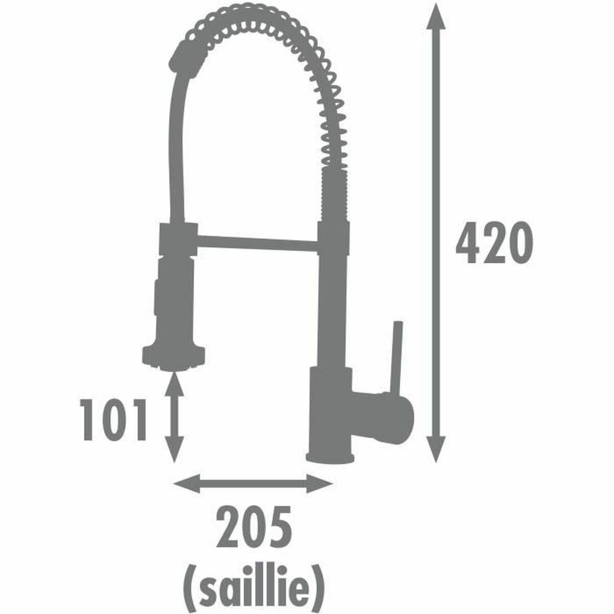Grifo para Cocina Rousseau OPUS Gris Chrome