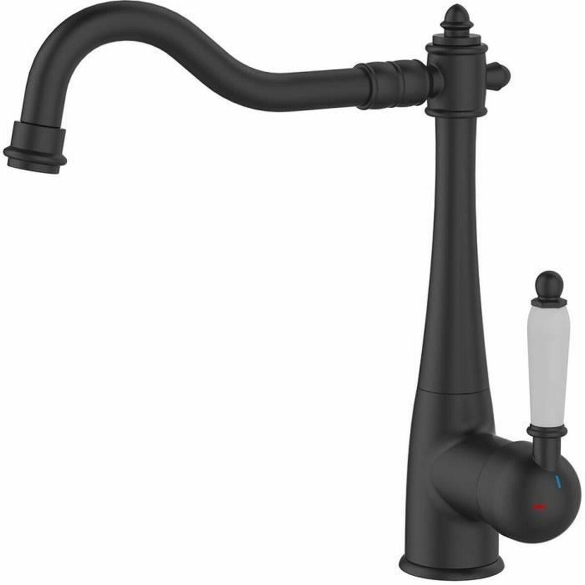 Grifo para Cocina Rousseau RETRO Negro Acabado en mate