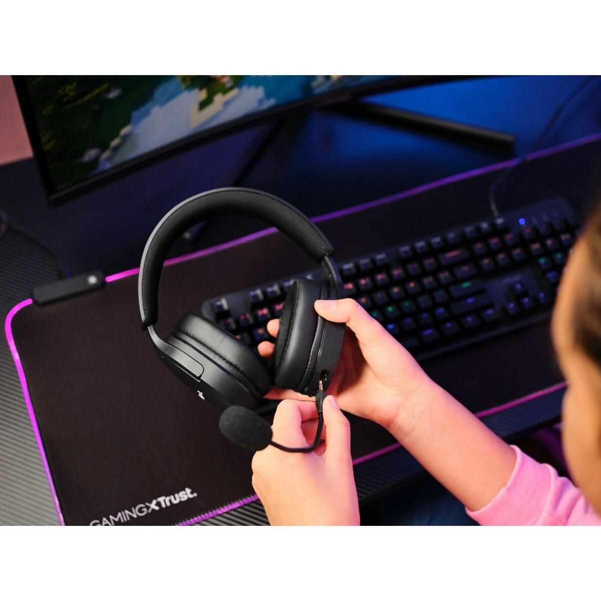 Auriculares con Micrófono Gaming Trust GXT 491 Fayzo Negro