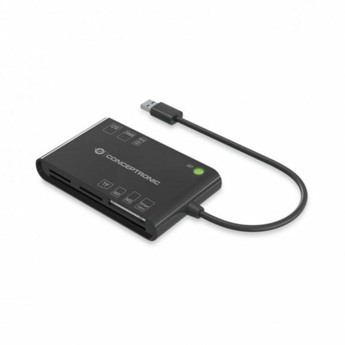 Lector de Tarjetas Externo Conceptronic Negro