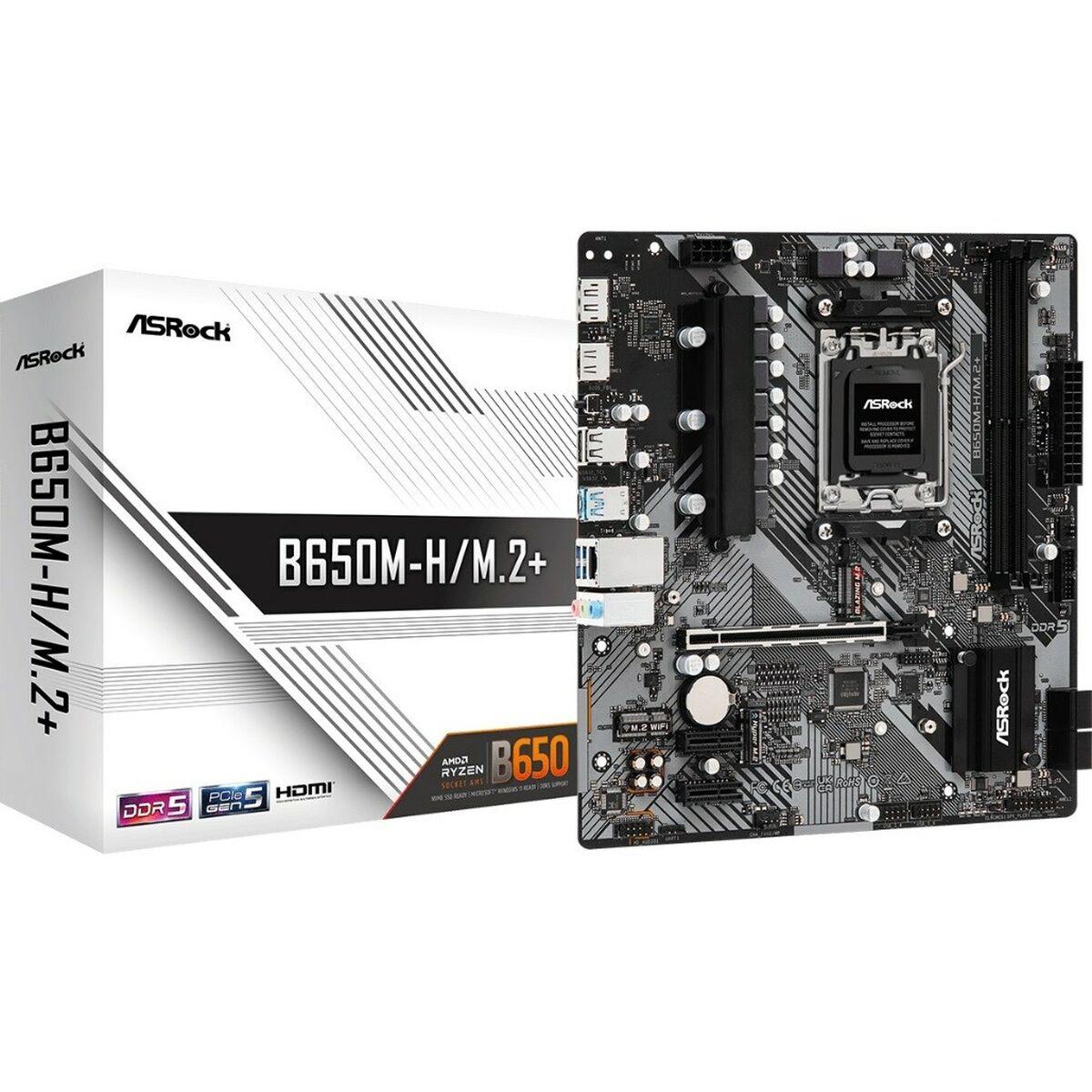 Placa Base ASRock B650M-H/M.2+ AMD AM5 AMD AMD B650