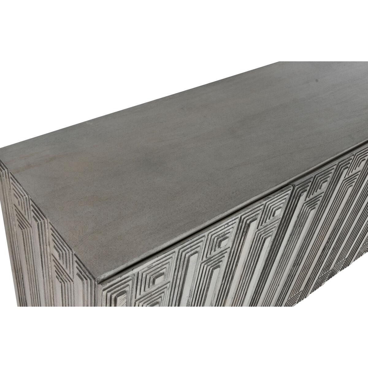 Aparador Home ESPRIT Blanco Metal Madera de mango 180 X 38,7 X 80 cm