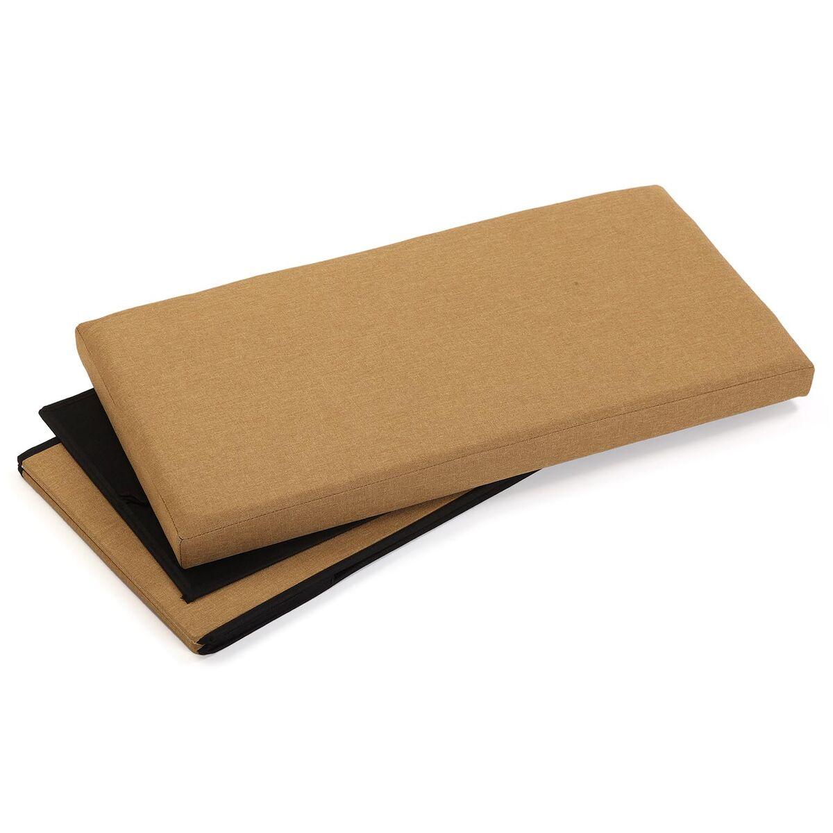 Baúl Desmontable Versa Mostaza Madera MDF 38 x 37,5 x 76,5 cm