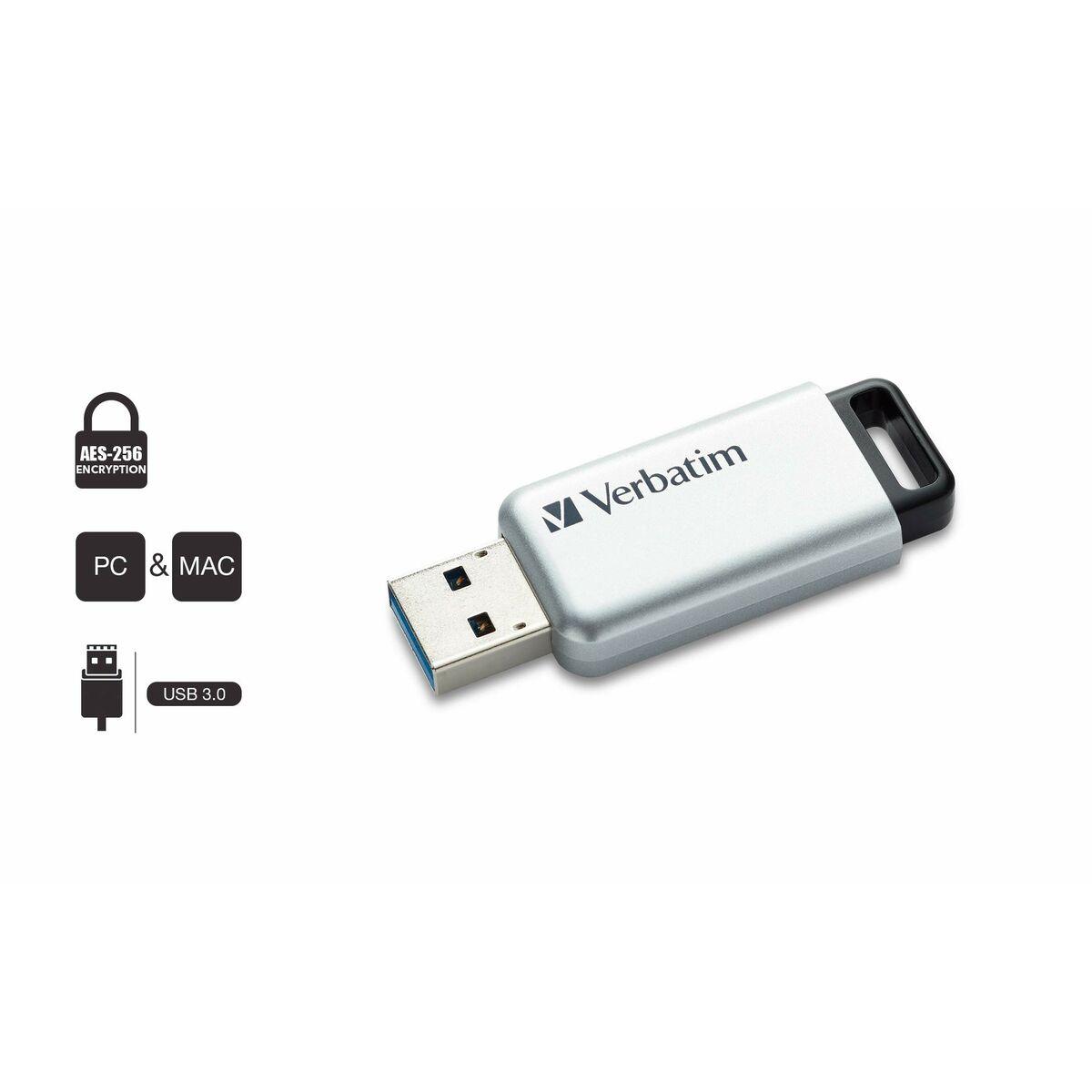 Memoria USB Verbatim 98665 Gris 32 GB
