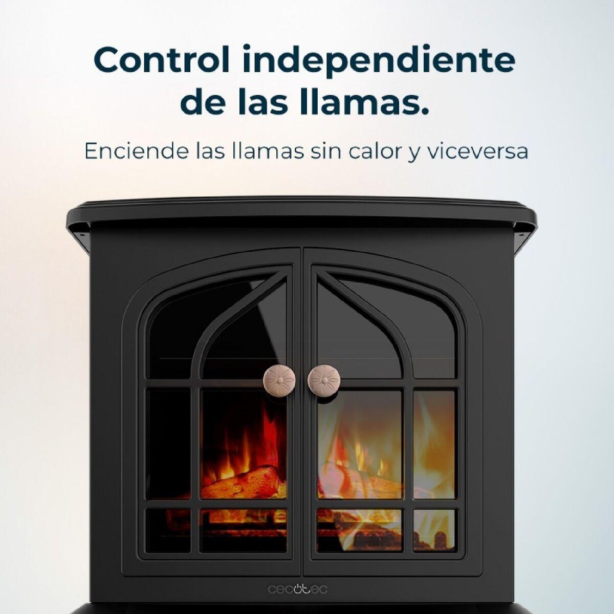 Chimenea Eléctrica Decorativa de Pared Cecotec ReadyWarm 2000 Flames