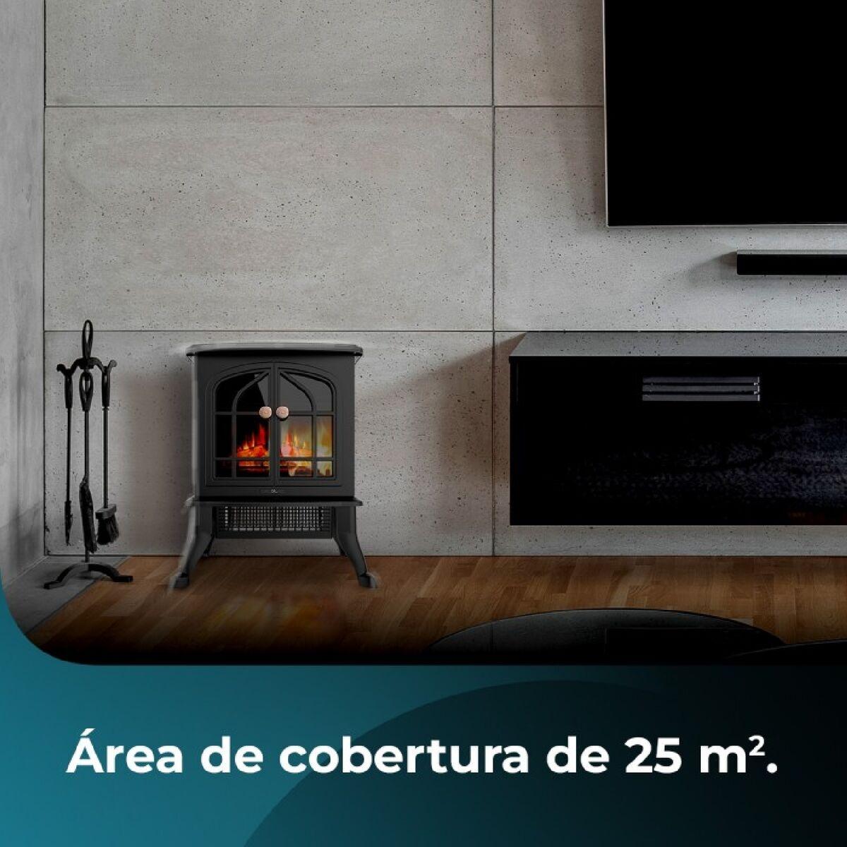 Chimenea Eléctrica Decorativa de Pared Cecotec ReadyWarm 2000 Flames