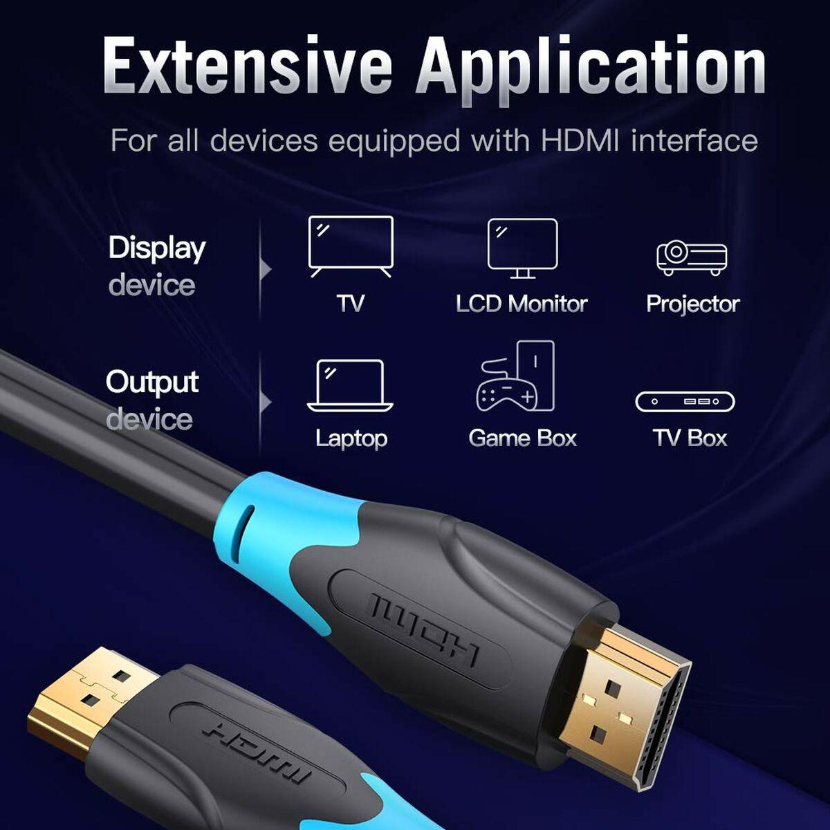 Cable HDMI VARIOS AACBH Negro 2 m