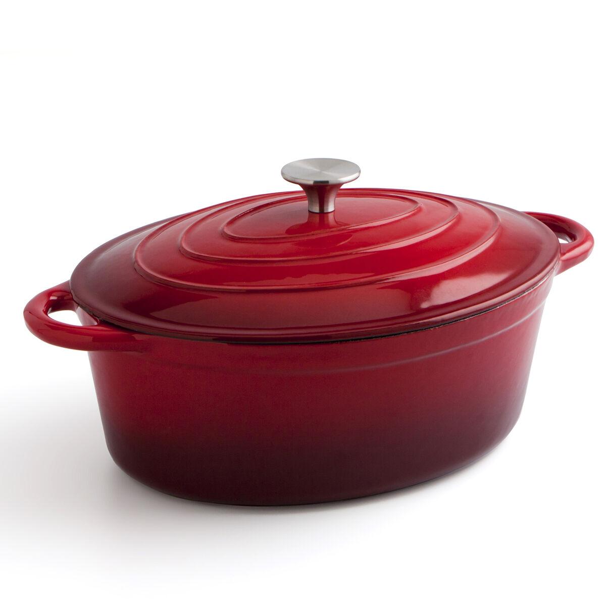 Cacerola Con Tapa Bidasoa Fierro Rojo 4,3 L 30 x 23 cm (2 Unidades)