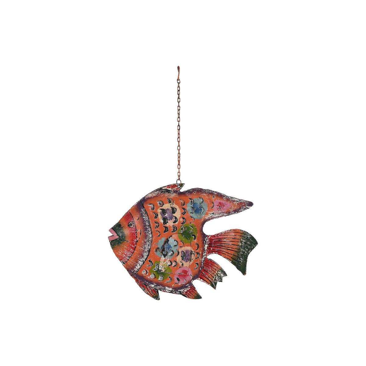 Figura Decorativa Home ESPRIT Multicolor Pez 63 X 9 X 46 cm