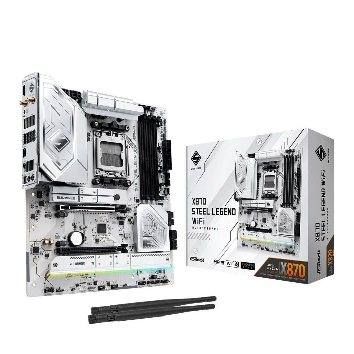 Placa Base ASRock X870 Steel Legend WiFi AMD X870 AMD AM5