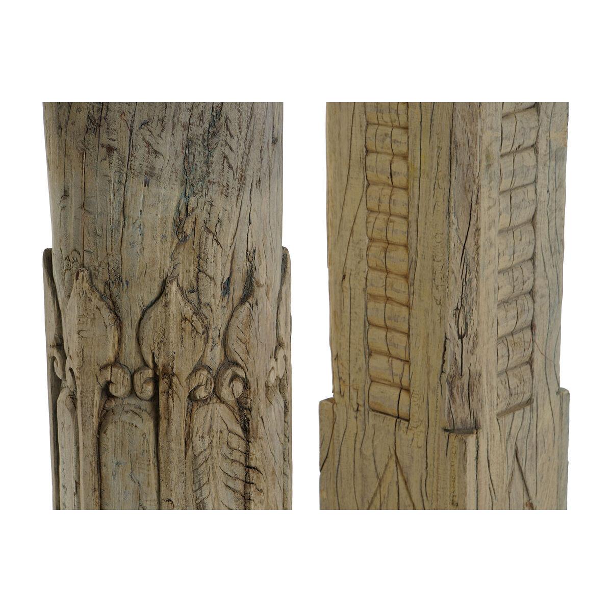 Figura Decorativa Home ESPRIT Marrón Columna 30 x 30 x 75 cm