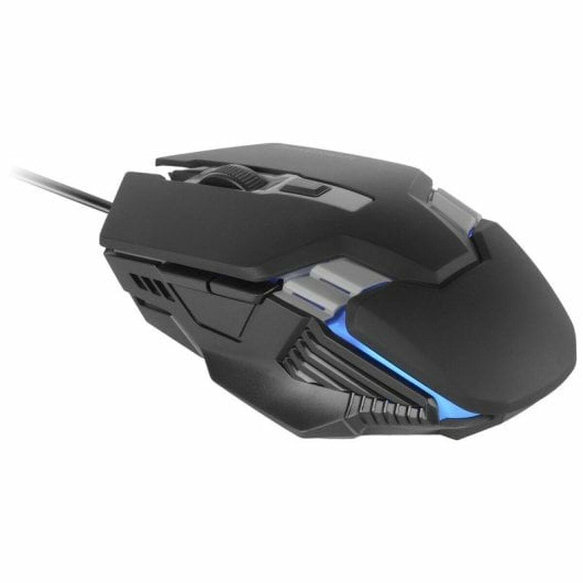 Ratón Gaming Mars Gaming Negro 4000 dpi