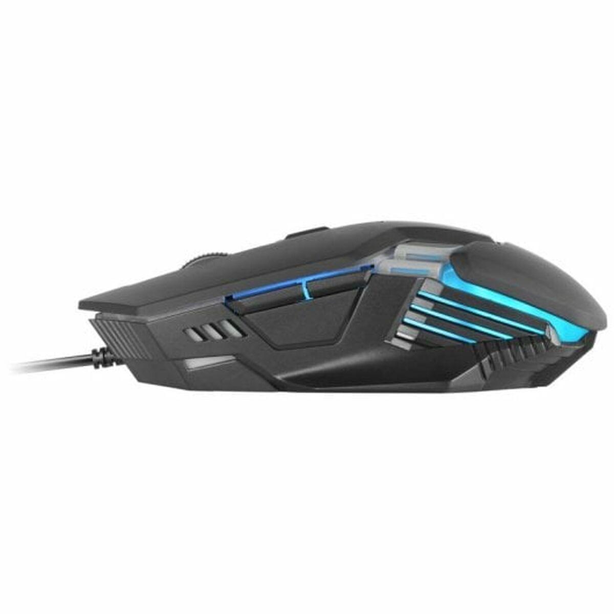 Ratón Gaming Mars Gaming Negro 4000 dpi