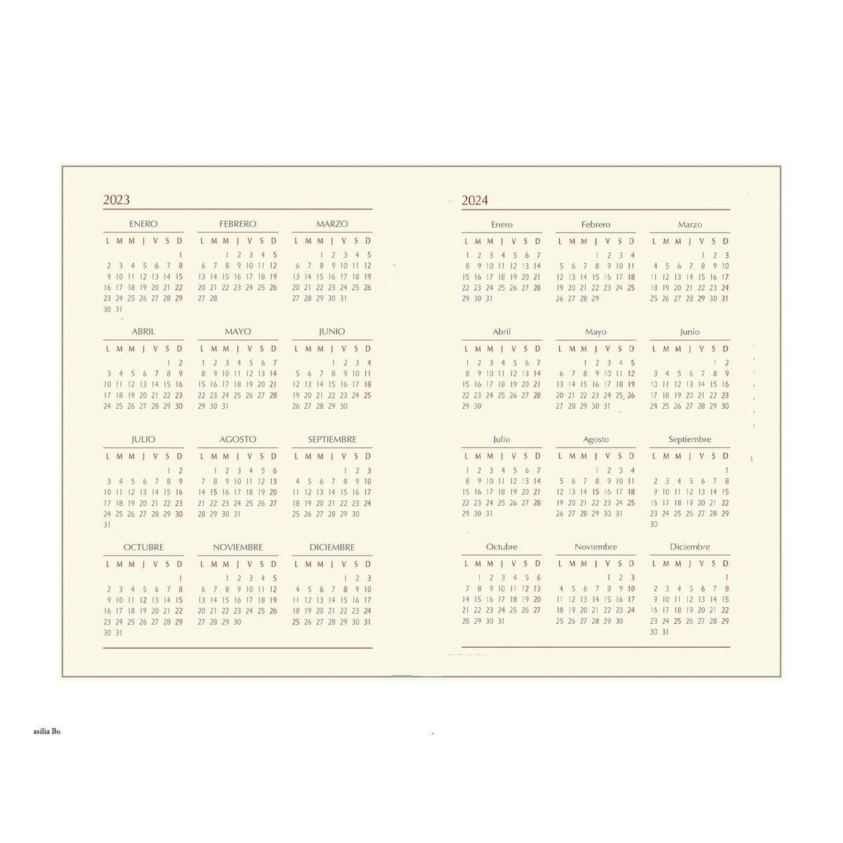 Agenda DOHE SAMBA Turquesa Cuarto 15 x 21 cm 2025