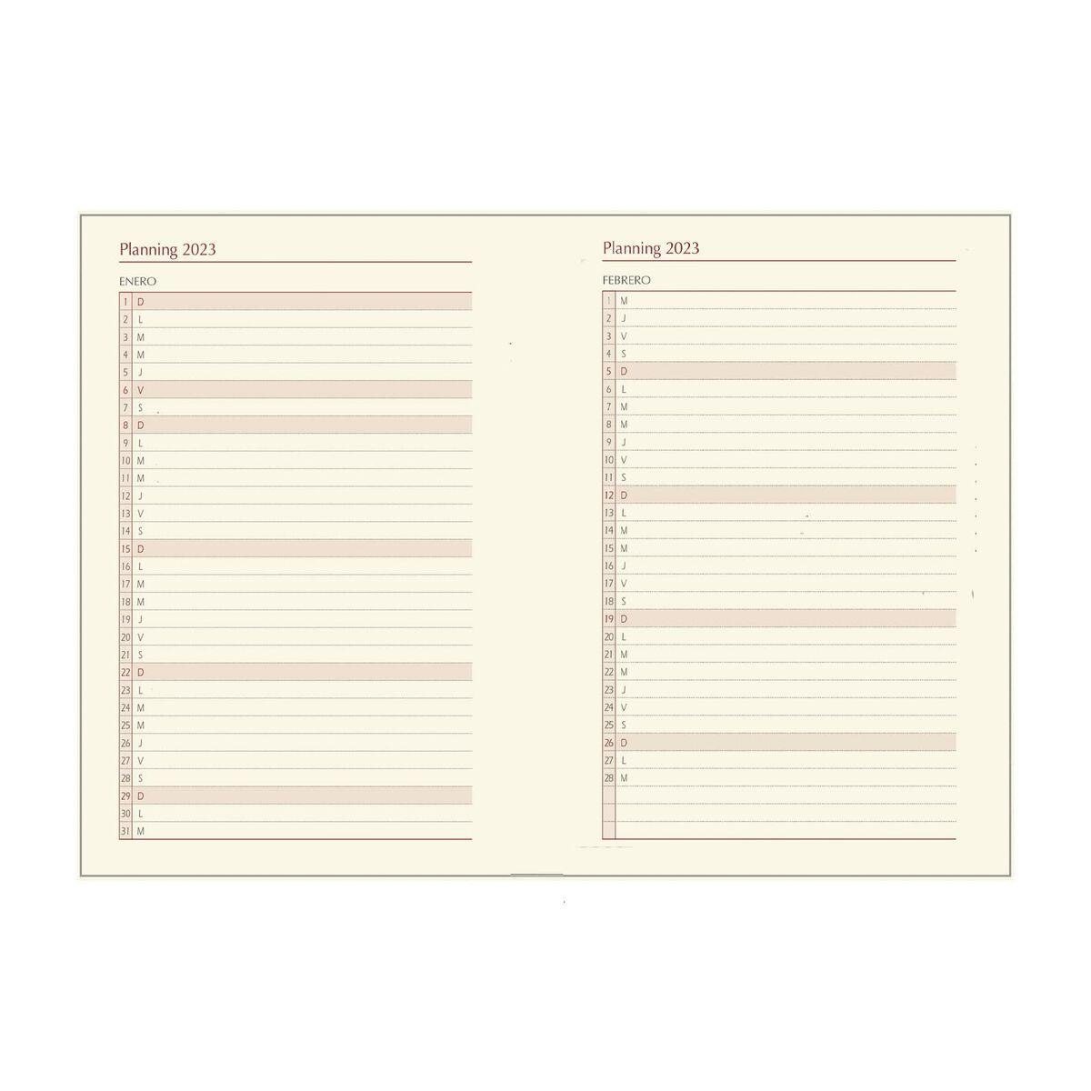 Agenda DOHE SAMBA Turquesa Cuarto 15 x 21 cm 2025