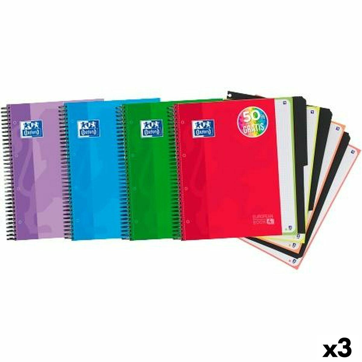 Cuaderno Oxford EUROPEANBOOK 4 A4+ 120 Hojas 5 Piezas (3 Unidades)